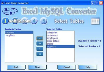 MySQL Excel screenshot 2