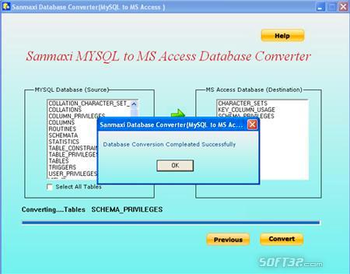 MYSQL to MS Access Database Converter Program screenshot 3