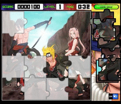 Naruto jigsaw game screenshot 2