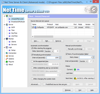 Net Time Server & Client screenshot 2