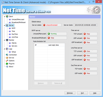 Net Time Server & Client screenshot 4