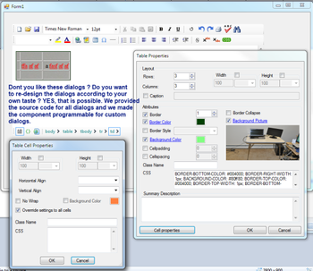 .NET Win HTML Editor Control screenshot 4