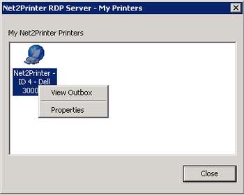 Net2Printer RDP screenshot 2