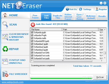 NetEraser screenshot 2