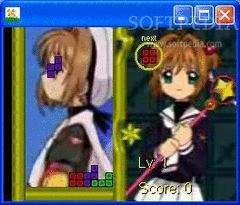 New Tetris with Sakura card captor screenshot