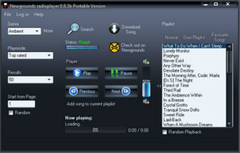 Newgrounds Music Player Portable screenshot
