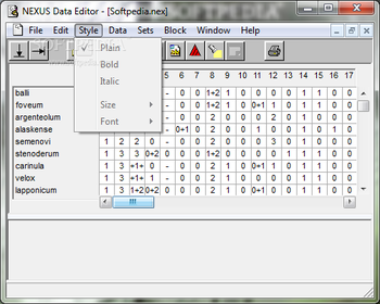 NEXUS Data Editor screenshot 2