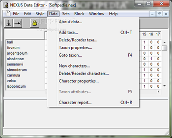 NEXUS Data Editor screenshot 3