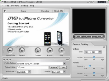 Nidesoft DVD to iPhone Converter screenshot 3