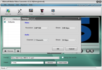 Nidesoft Nokia Video Converter screenshot 7