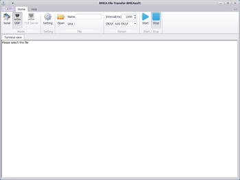 NMEA File Transfer screenshot