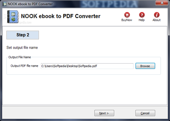 NOOK eBook to PDF Converter screenshot 2