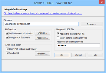 novaPDF SDK screenshot