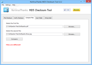 NoVirusThanks MD5 Checksum Tool Portable screenshot 3