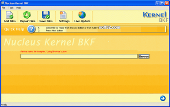 Nucleus Kernel BKF Repair Software screenshot 3