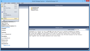 NuGet Package Explorer screenshot 2