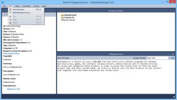 NuGet Package Explorer screenshot 3