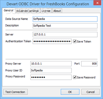 ODBC Driver for FreshBooks screenshot