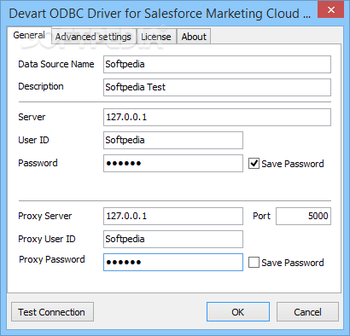 ODBC Driver for Salesforce Marketing Cloud screenshot