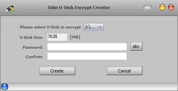 Odin U Disk Encrypt Creator screenshot