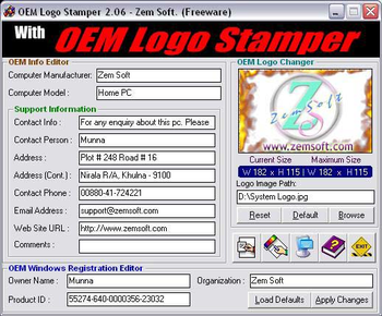 OEM Logo Stamper screenshot