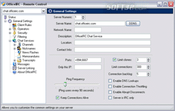 OfficeIRC Server screenshot 3