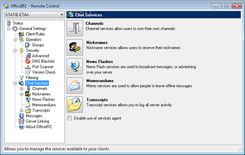 OfficeIRC Server screenshot 3