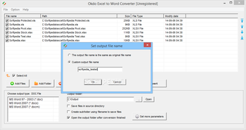 Okdo Excel to Word Converter screenshot 3