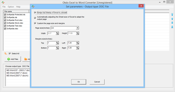 Okdo Excel to Word Converter screenshot 5