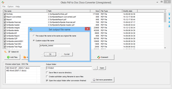 Okdo Pdf to Doc Docx Converter screenshot 4