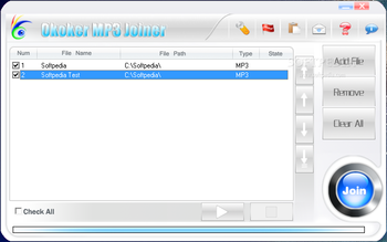 Okoker MP3 Joiner screenshot