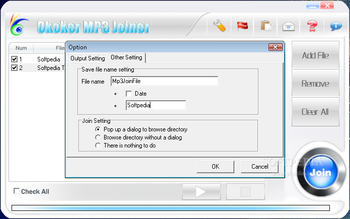 Okoker MP3 Joiner screenshot 2