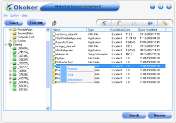 Okoker Removable Data Recovery screenshot