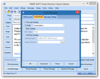 OMID SOFT Email Director Classic Edition screenshot 8