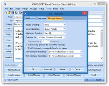 OMID SOFT Email Director Classic Edition screenshot 9