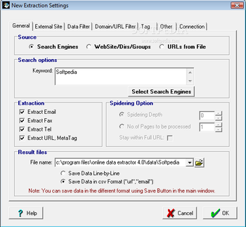 Online Data Extractor screenshot 2