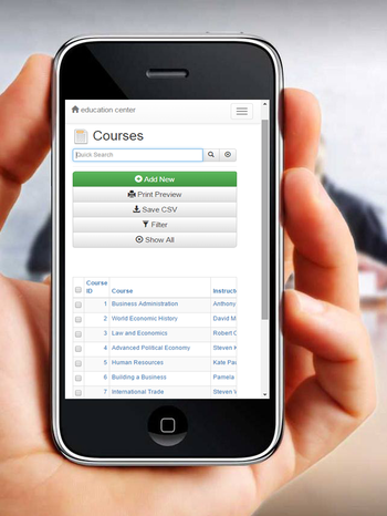 Online Training Center Manager screenshot