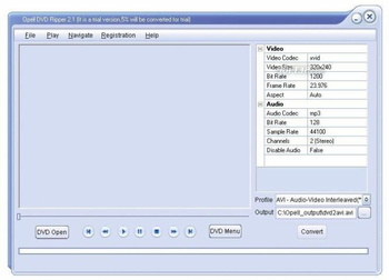 Opell DVD to iPod PSP 3GP MP4 Converter screenshot 3