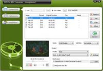 Oposoft DVD To MP4 Converter screenshot