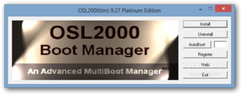 OSL2000 Boot Manager Platinum screenshot