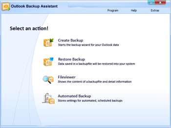 Outlook Backup Assistant screenshot