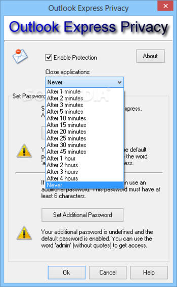 Outlook Express Privacy screenshot 2