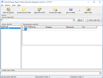 Outlook Express Repair Toolbox screenshot 2