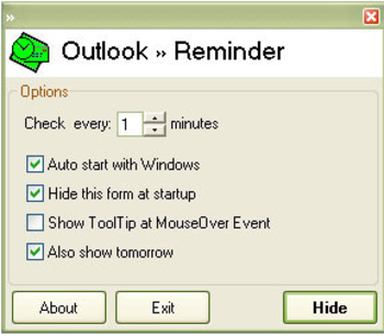 Outlook Reminder screenshot 3