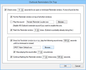 Outlook Reminders On Top screenshot 2