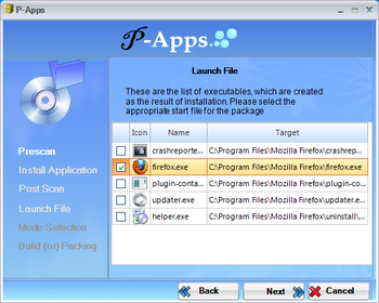 P-Apps screenshot