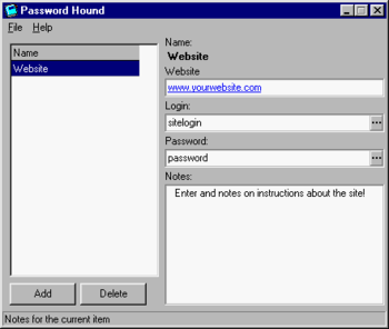 Password Hound screenshot