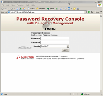 Password Recovery Console screenshot 3