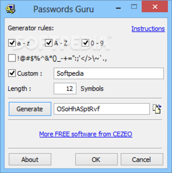 Passwords Guru screenshot