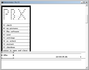 Pbx OS screenshot